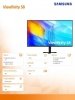Samsung Monitor 37 cali ViewFinity S80D VA 3840x2160 UHD 16:9 1xHDMI 1xDP 3xUSB-A 5ms PinP^PbyP 60Hz HAS+PIVOT płaski 3YOn-Site